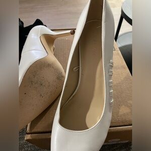 Nine West white Heels